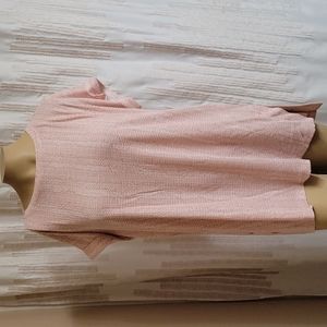 Pink & White Lularoe Leah Top! NWT!